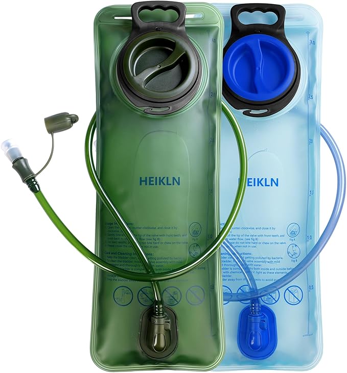 Hydration Bladder 1.5L-2L-3L,Leak Proof Water Reservoir, BPA Free Military Water Storage Bladder Bag Hydration Pack Replacement Easy Clean for Bicycling Hiking Camping Hunting Running