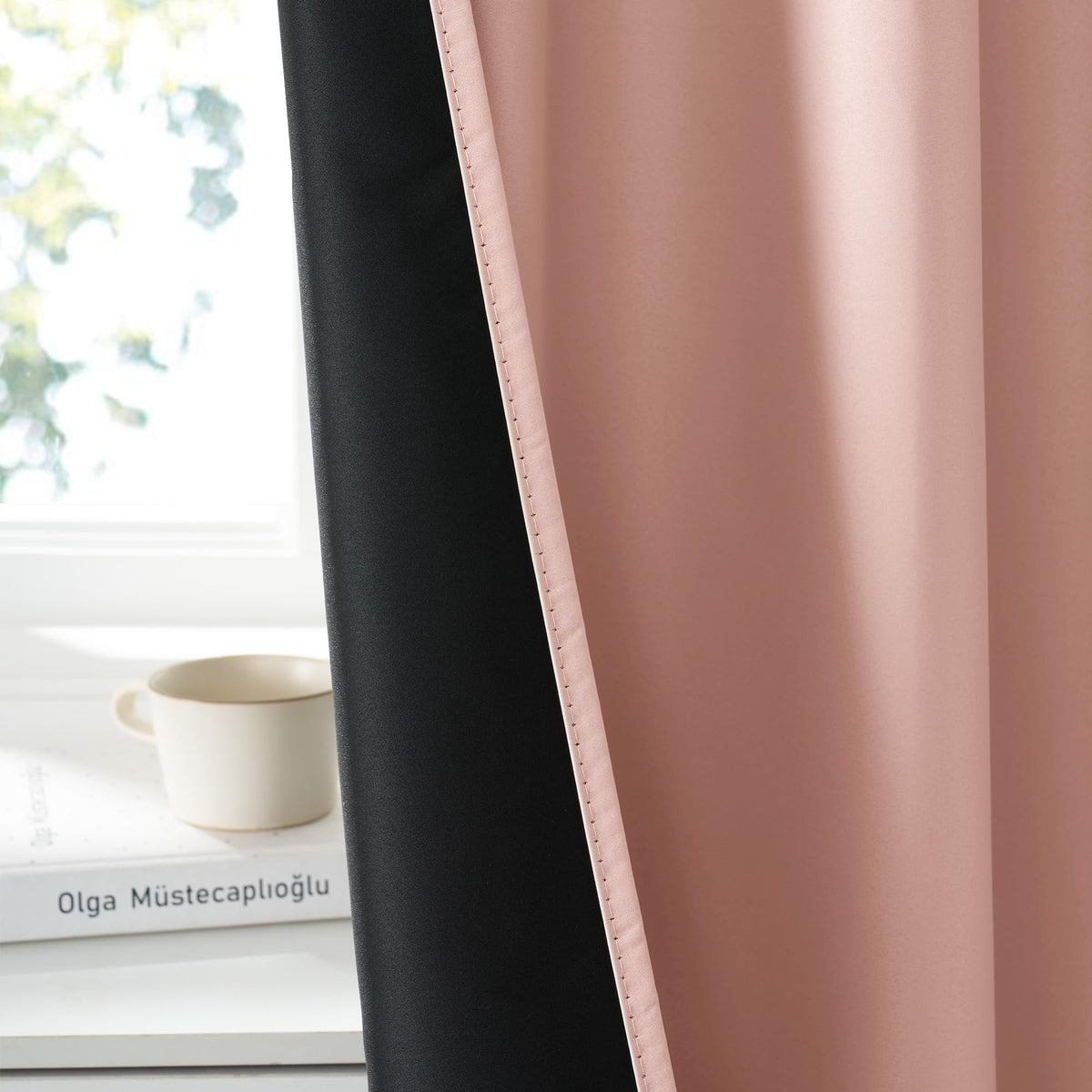 Bedroom Blackout Curtains 80 inches Long (2 Count)