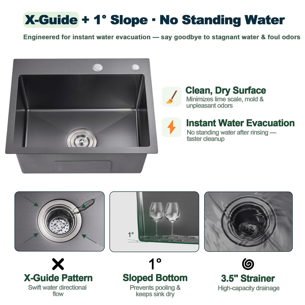 24x18x9 Inch Kitchen Sink