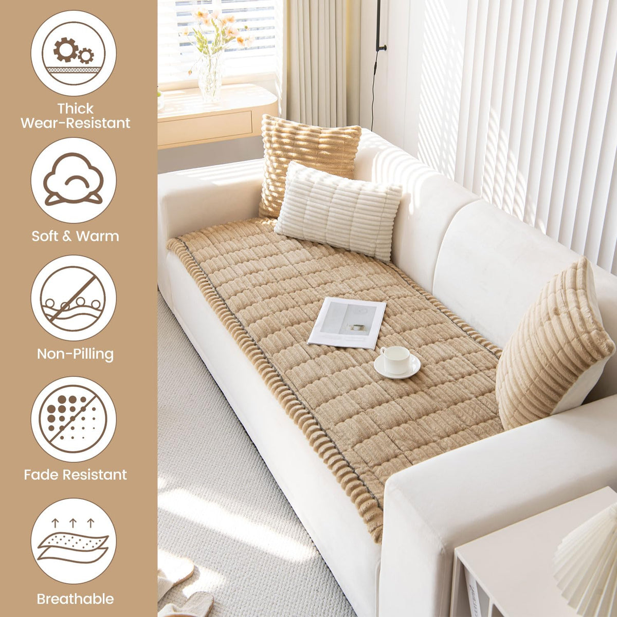 Pet Couch Covers for Sofa Washable (9 Ounce)