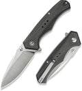 CIVIVI Photonix EDC Pocket Knife, Folding Knife with 3.7" 14C28N Blade Micarta Handle with Pocket Clip for Men Women, Camping Hiking Fishing Knife C23081B-3, Dark Green