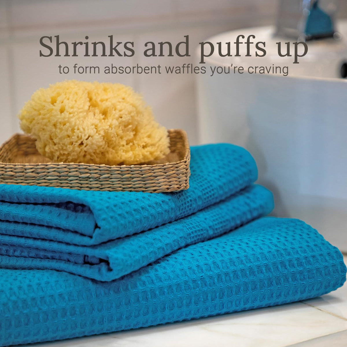 Waffle Towels for Bathroom