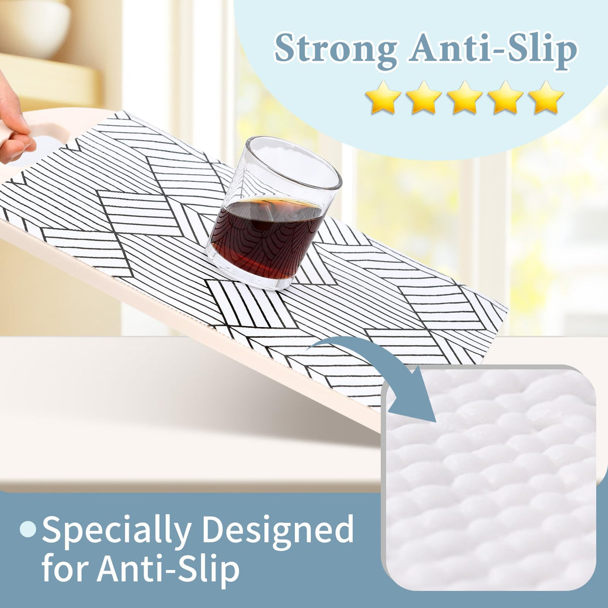 Shelf Liners for Kitchen Cabinets Non Adhesive Shelf Liner Paper Non (2780.56 sq in sq in)