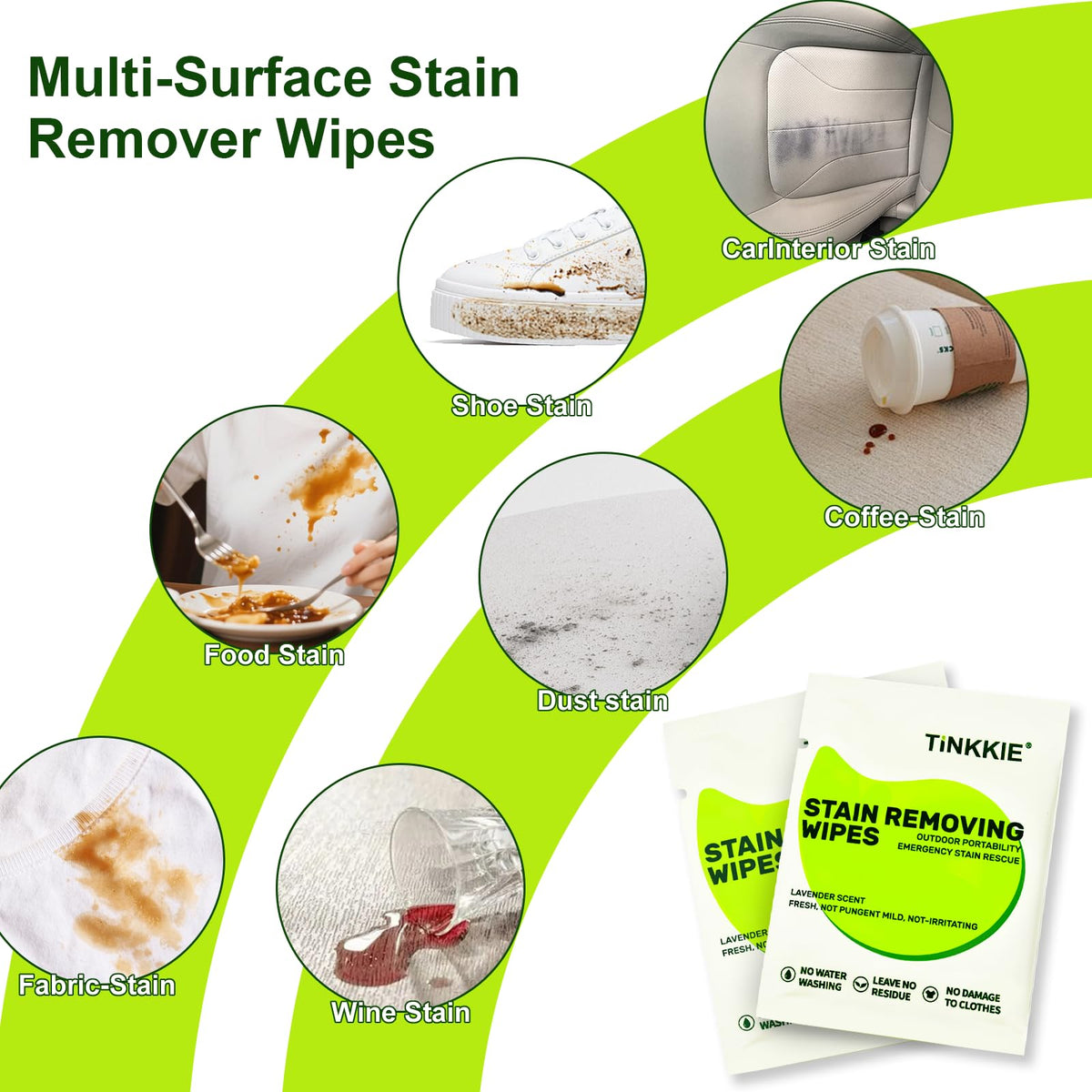 Stain Remover Wipes for Clothes & Fabric (200 Count)