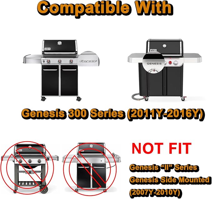 7620 7621 62783 Flavorizer Bars 65505 Heat Deflectors 7524 Grill Grates Genesis E-310 Grill Replacement Parts for Weber Genesis E310 E-330 S330 EP310 S-310 S-320 S310 EP330 330 E330 Grill Parts