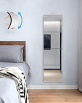 Wall Mirrors for Bedroom Door,Unbreakable Full Length Wall Mirrors Tiles,shatterproof Mirror for Kids 4 Pack 9.6" x9.6,Workout for Home Gym Body,Closet Mirror Wall Home Gym