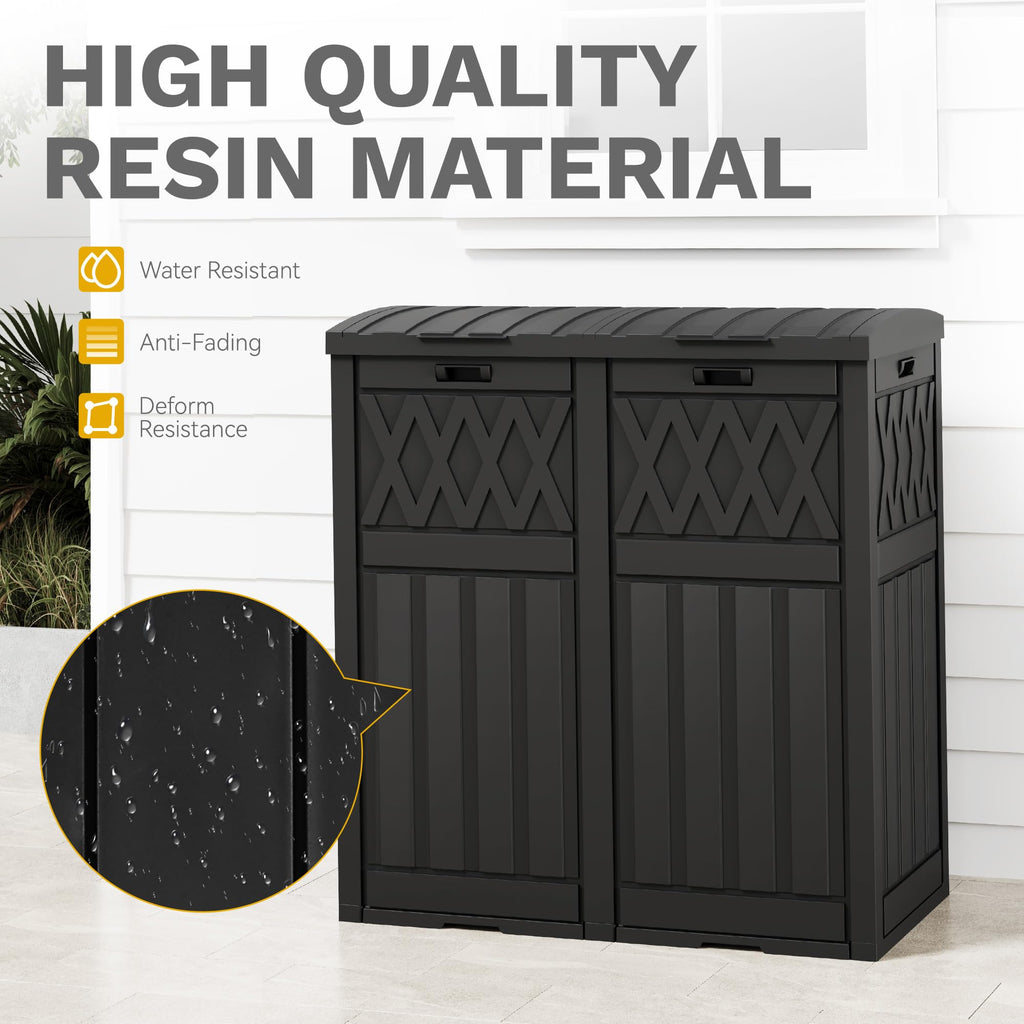 72 Gallon Dual Outdoor Trash Can