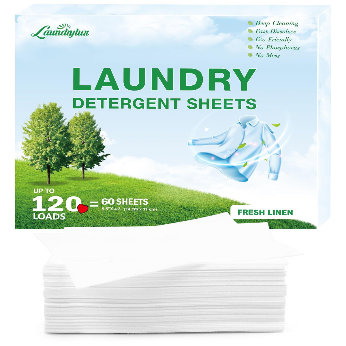 Laundry Detergent Sheet (60 Count)