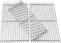 7MM Solid Stainless Steel Cooking Grates Replacement Parts for Weber Summit 600 Series Summit E/S 640 650 660 670 Gas Grills with a Smoker Box, Compatible Parts for Weber 67552