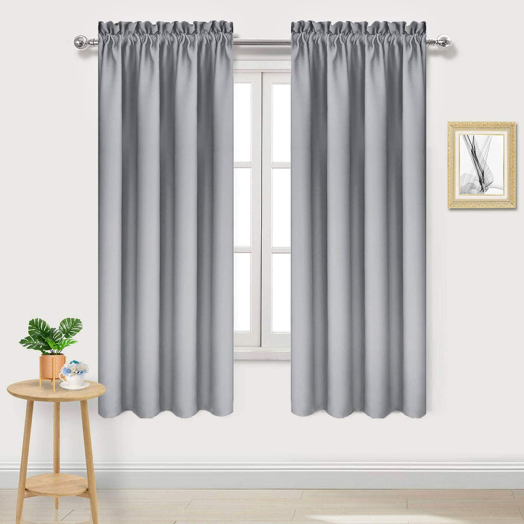 Blackout Curtains for Bedroom Living Room 42 x 63 Inch Long 2 Panels
