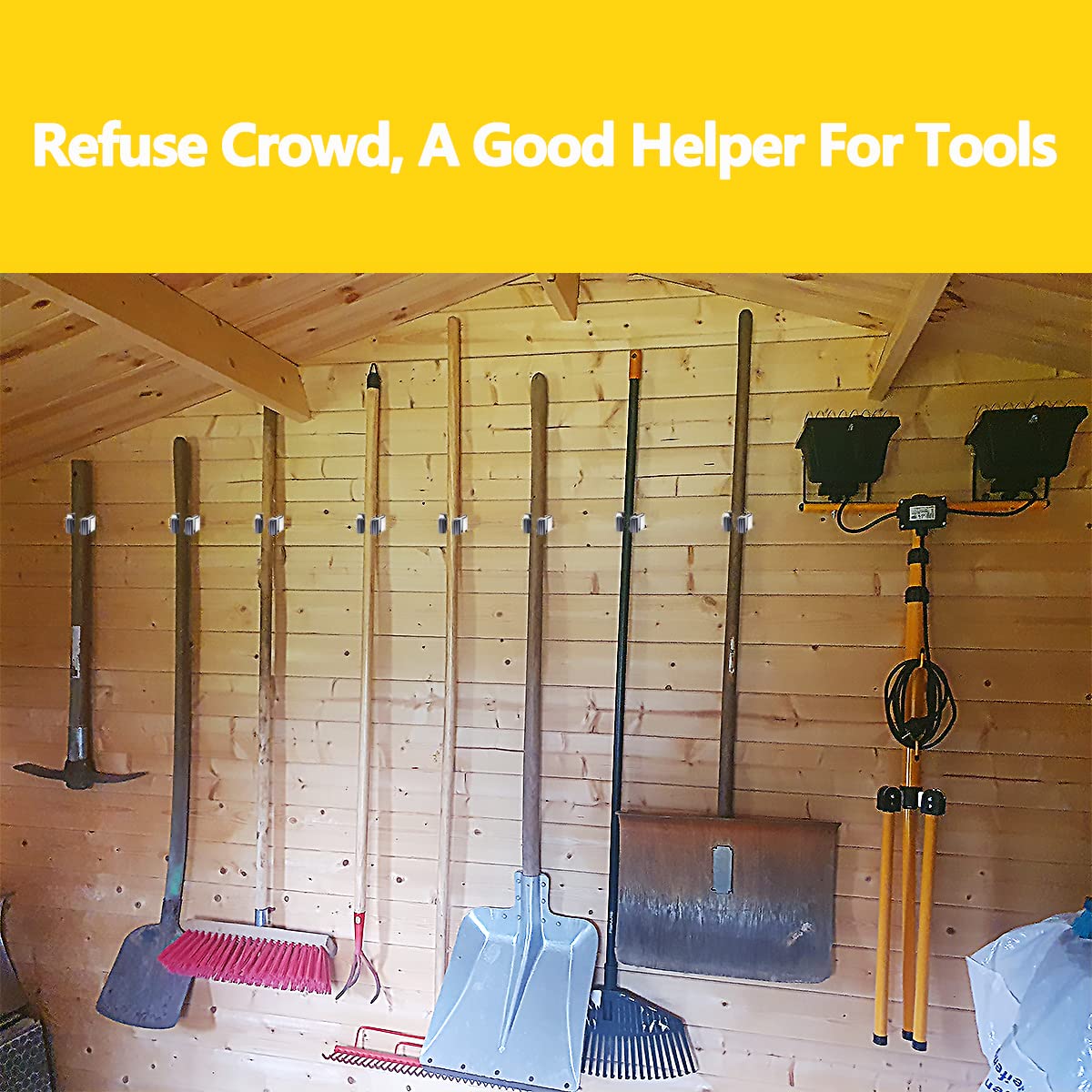 25 Pack Broom Holder Wall Mount
