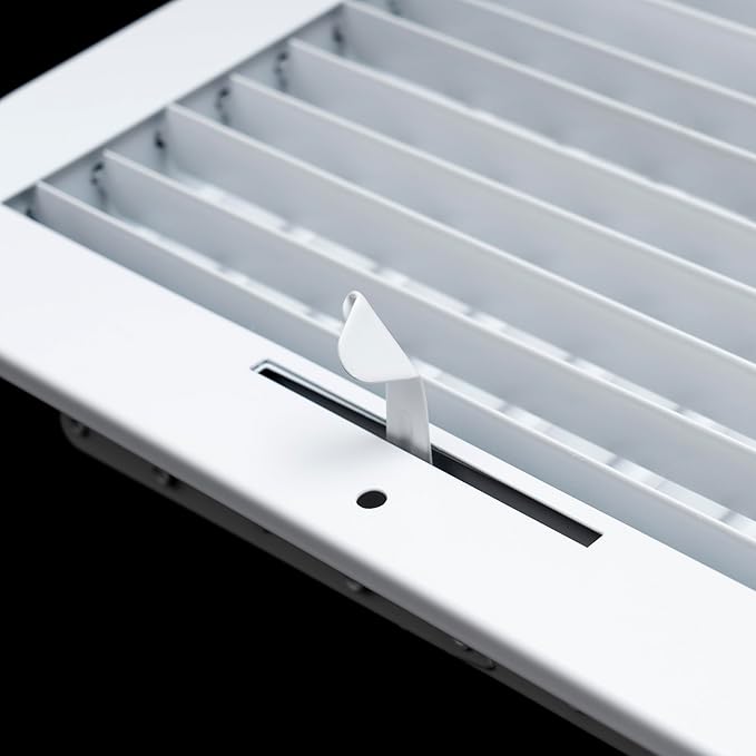 [3 Pack] Fits 16x6 Duct Opening Steel Adjustable Air Supply Grille by Handua | Register Vent Cover Grill for Sidewall and Ceiling | White | Out. Dim.: 17.75" X 7.75"