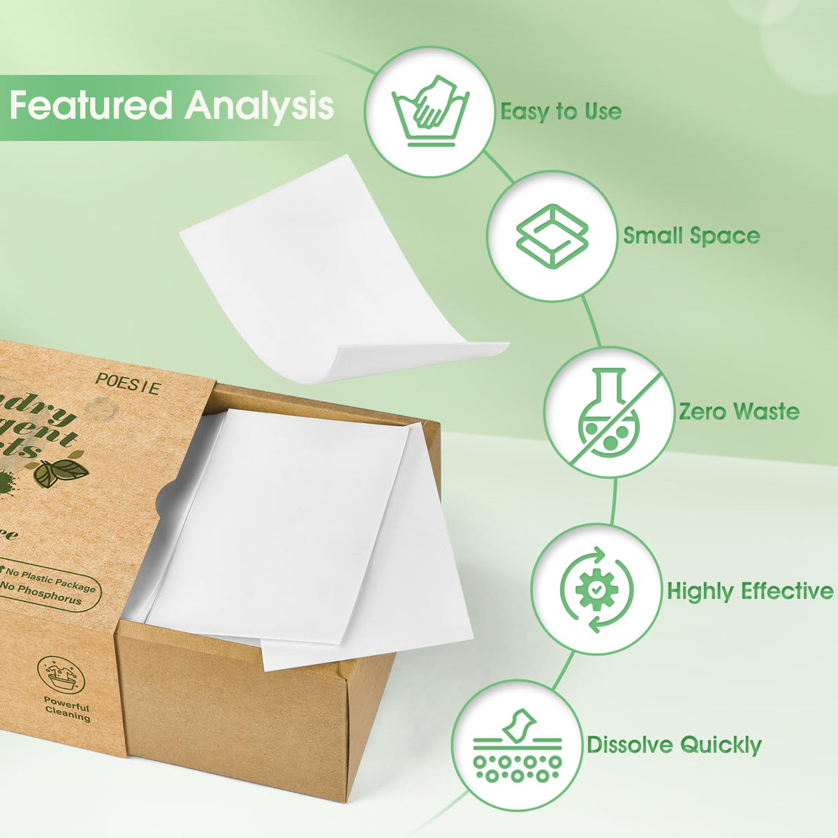 Laundry Detergent Sheets Fragrance Free 320 Sheets Liquid Free Travel Laundry Soap Non (320 Count)