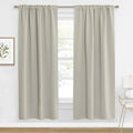 Curtains 80 inches Long for Bedroom Living Dining Room (2 Count)