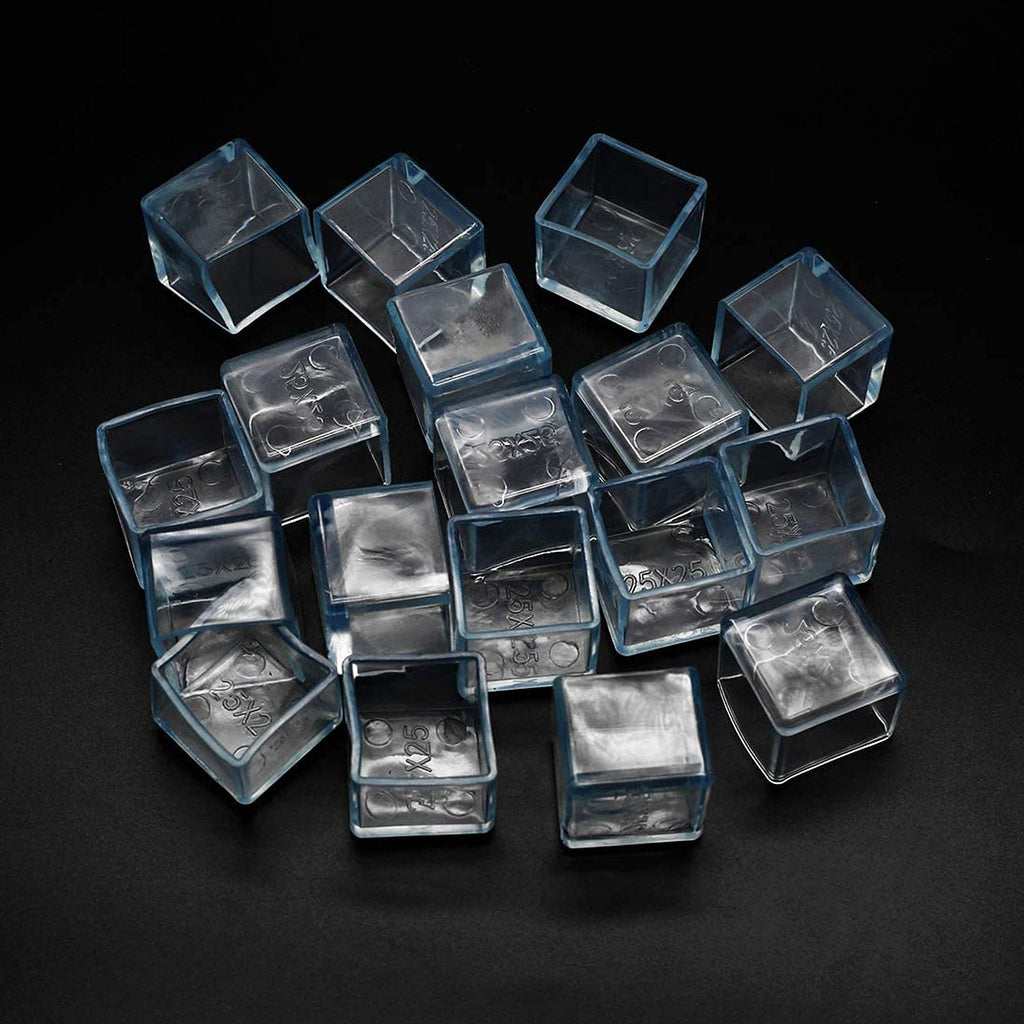 12 Pcs Transparent Square Anti (12 Count)