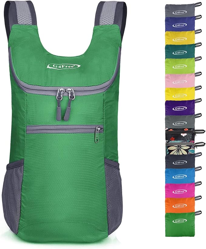 G4Free Lightweight Packable Hiking Backpack for Men Women Small Hiking Daypacks Foldable Shoulder Pack Casual Outdoor Bag 11L