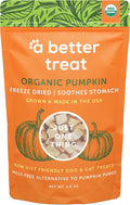 A Better Treat ??Freeze Dried Organic Pumpkin Dog and Cat Treats, Organic, Single Ingredient | Natural, Healthy, Diabetic Friendly | Made in The USA
