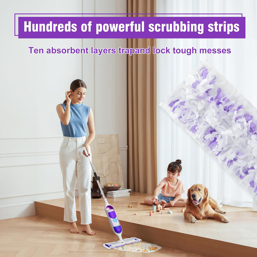80 Pack Power Mop Refills Pad for Swiffer Power Mop (80 Count)
