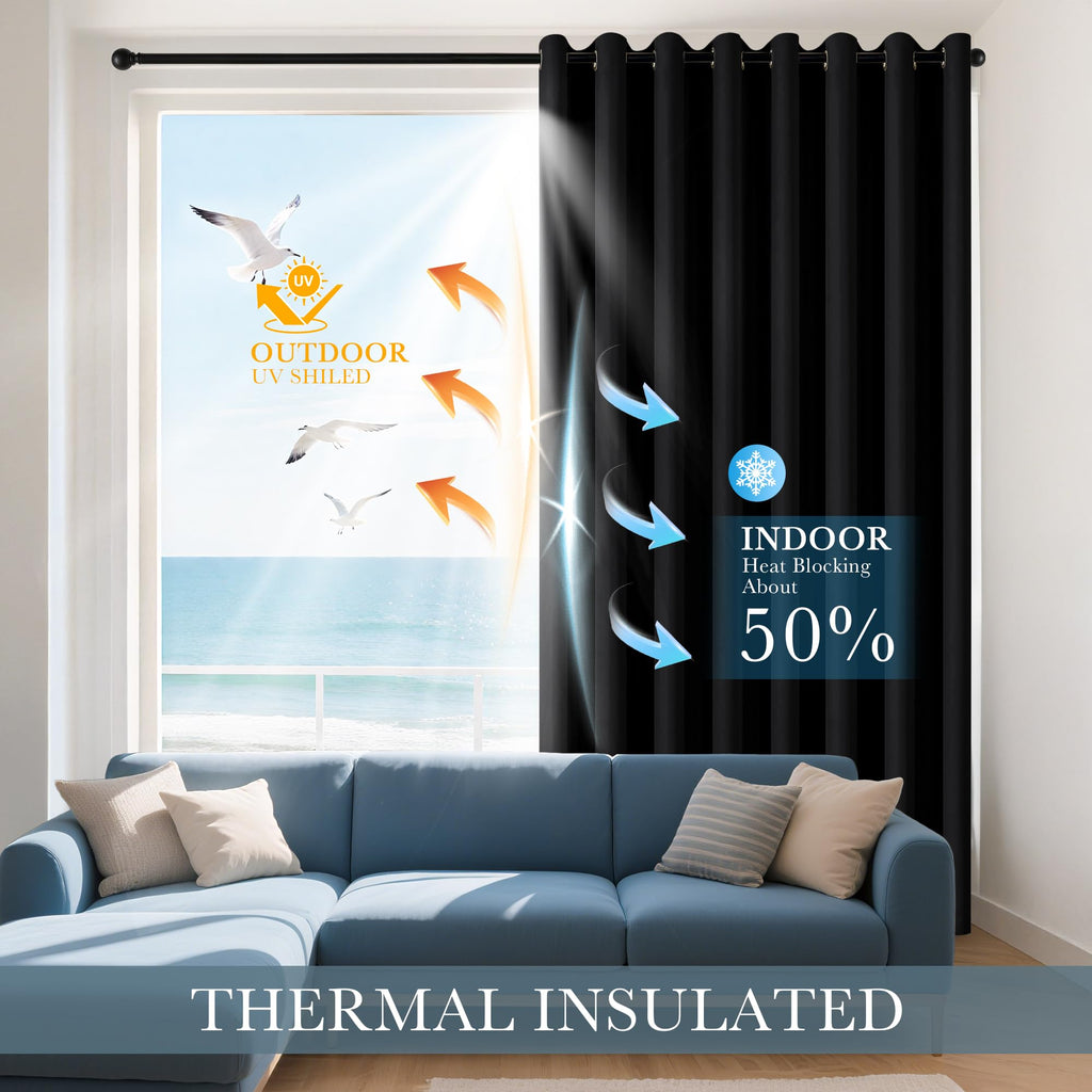 Bedroom Blackout Curtains (2 Count)