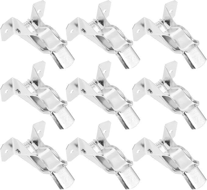 10pcs Broom and Mop Holder Wall Mount Iron Utility Hooks for Household Cleaning Tool Organization Storage