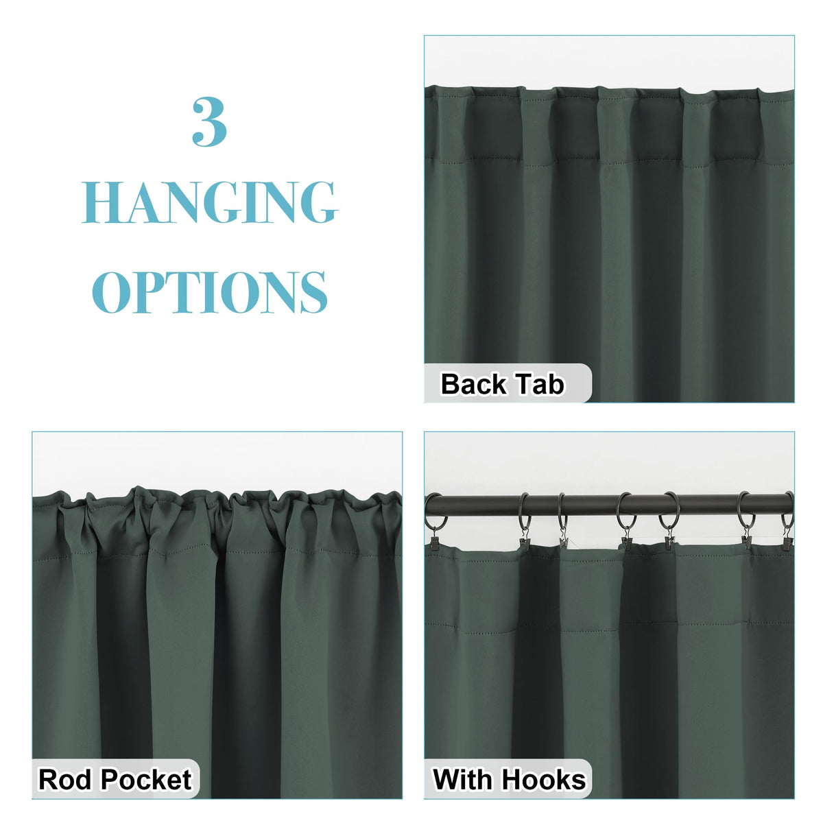 Small Window Curtains (2 Count)