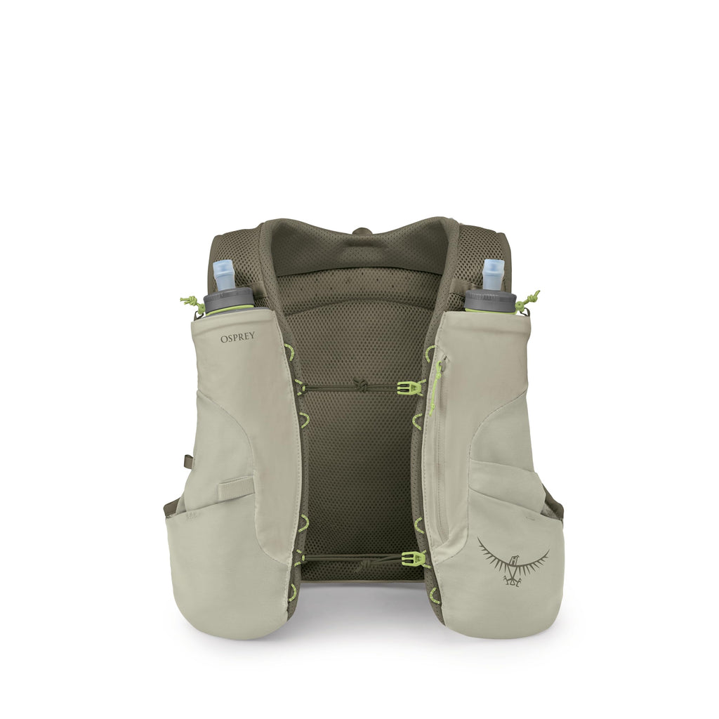 Osprey Duro 6L Men's Running Hydration Vest with Hydraulics Soft Flasks - Adjustable Water Pack with Pockets, Sandy Grey, Small