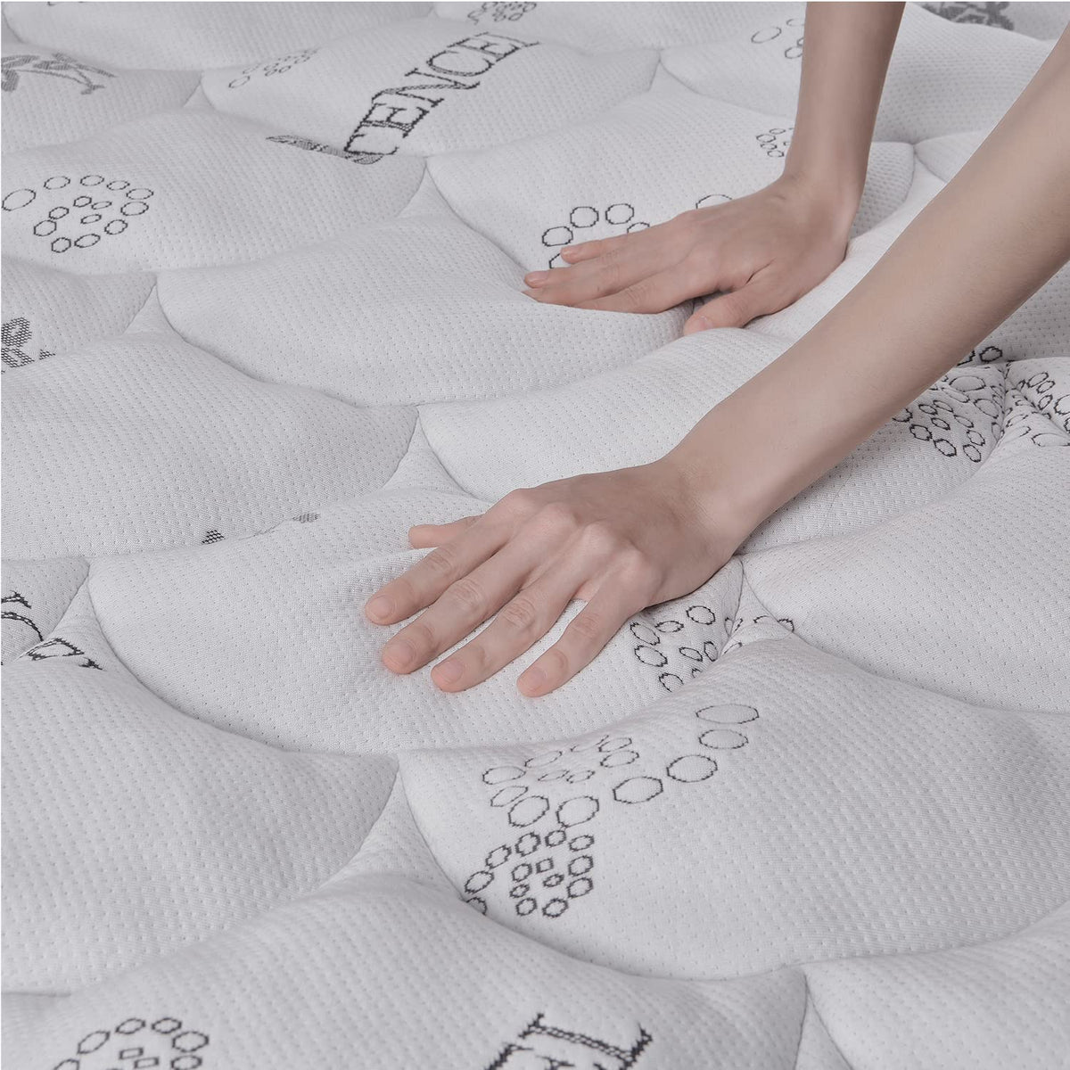 Padded Topper Twin Size 40% Tencel Blend Rayon from Bamboo and Cotton Filled Mattress Cover