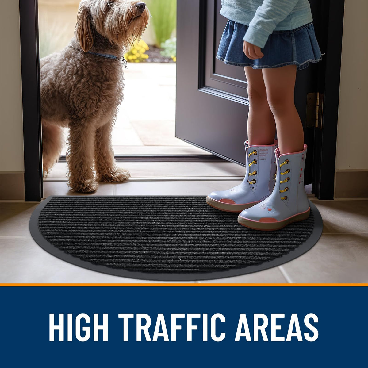 Half Circle Front Door Mat 29.5x17