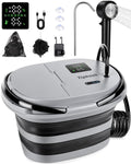 Tipkook Portable Integrated Camping Shower with 20L Bucket,13000mAh Battery Powered Shower