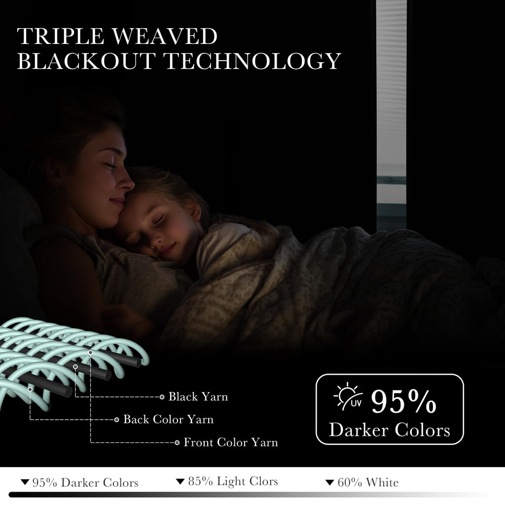 Bedroom Blackout Curtains (2 Count)