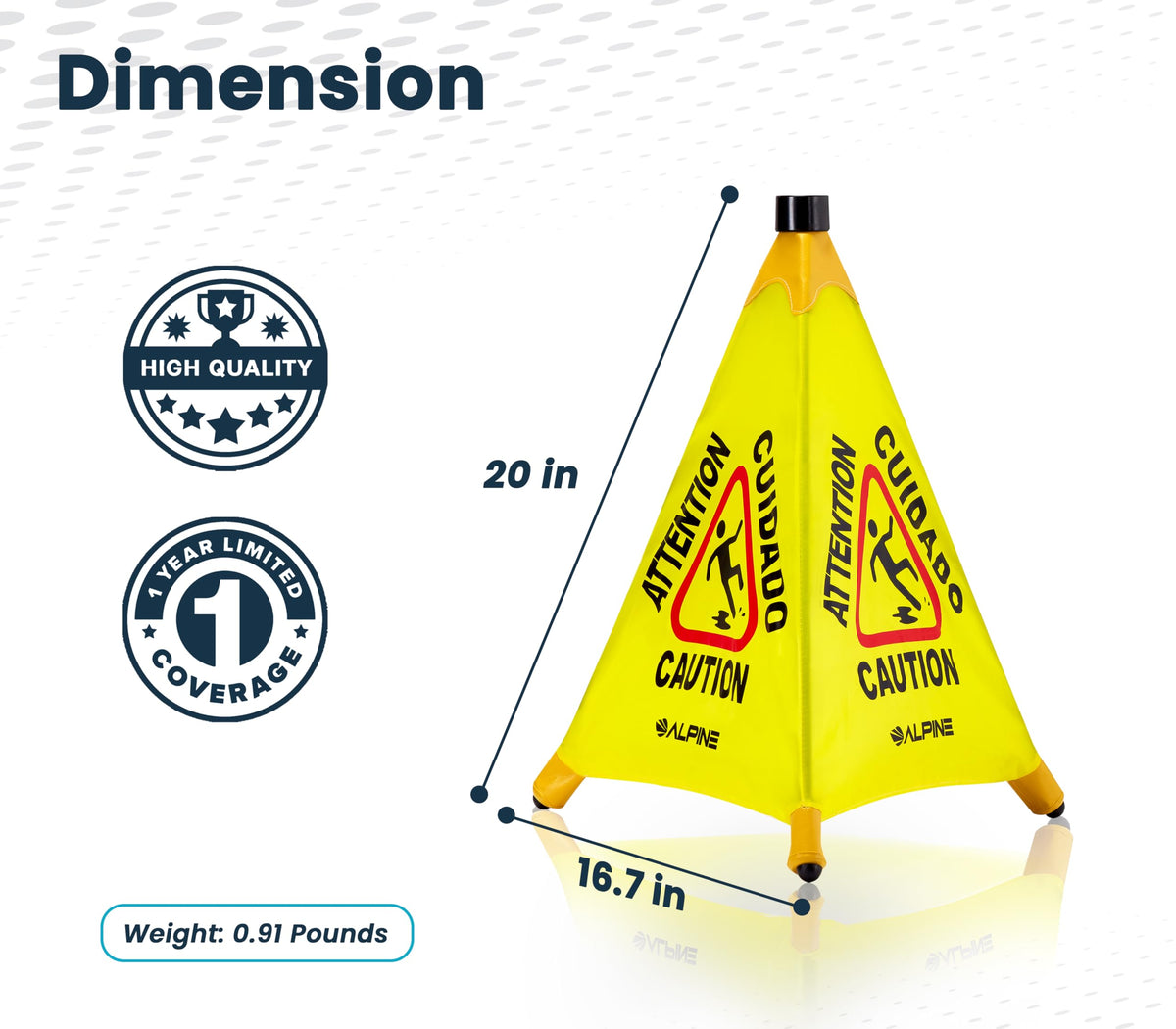 Caution Wet Floor Sign 6 Pack (6 Count)