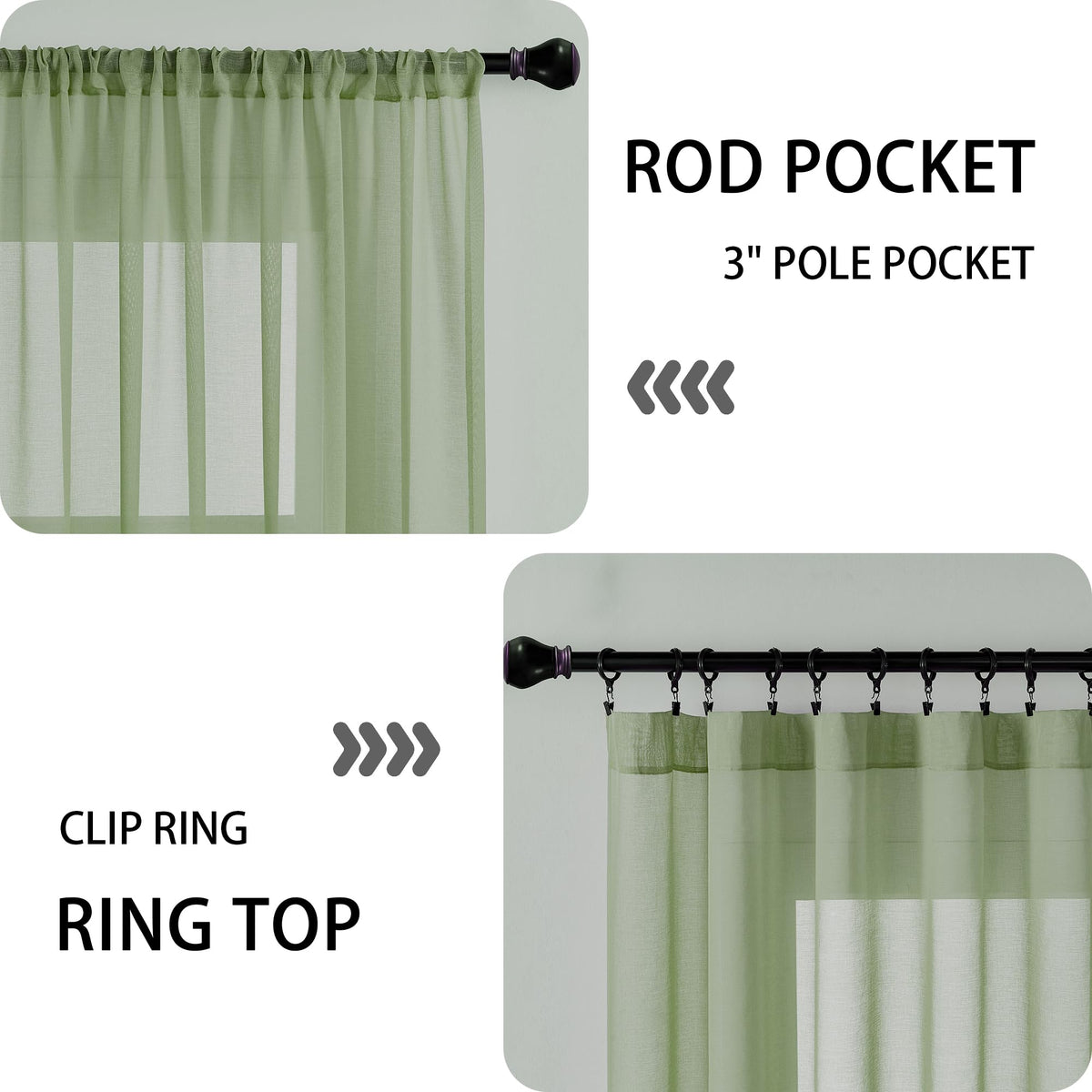 Short Sheer Door Curtains Closet Linen Textured Curtains Sheer Doorway Light Filtering Voile Patio Glass Door Rod Pocket Curtain French Doors