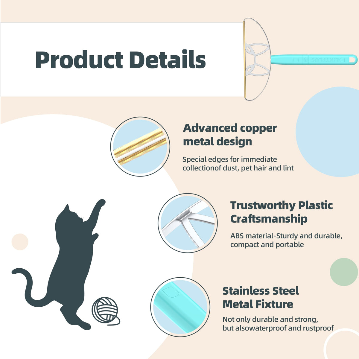 Flex Max Pet Hair Remover by LINTPLUS