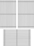 Grill Grates Parts for Weber Genesis II E-410, Weber Grill Parts Genesis 2 S-410, E/S-415, E/S-435, LX E/S-440, 66089, 66097, Flavorizer Bars Grids BBQ Grill Replacement Accessories 18 Inch