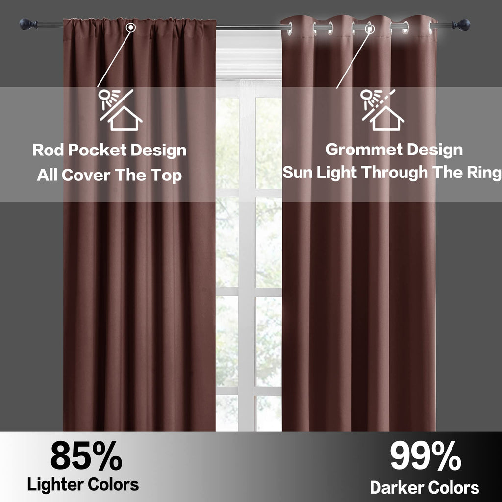 Small Window Curtains 45 inches Length for Kitchen Cafe Bathroom