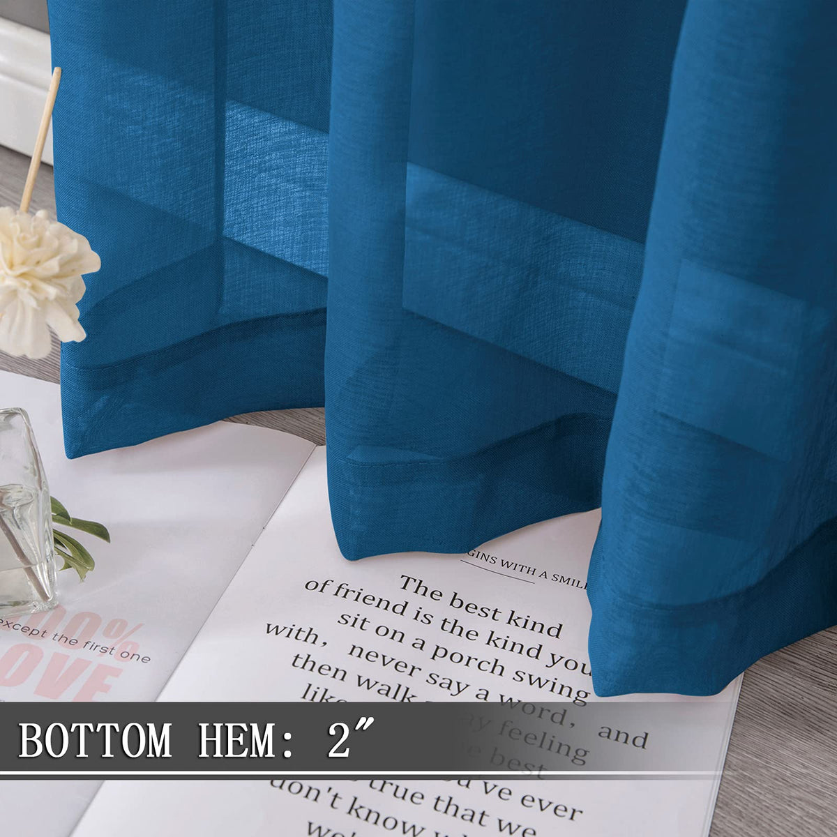 Short Sheer Tier Curtains Linen Textured Half Kitchen Curtain Sheers Light Filtering Rod Pocket Voile Small Curtain for Bathroom
