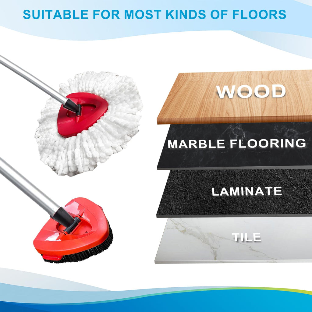 8 Pack Spin Mop Head Replacement for O Cedar Easywring 1