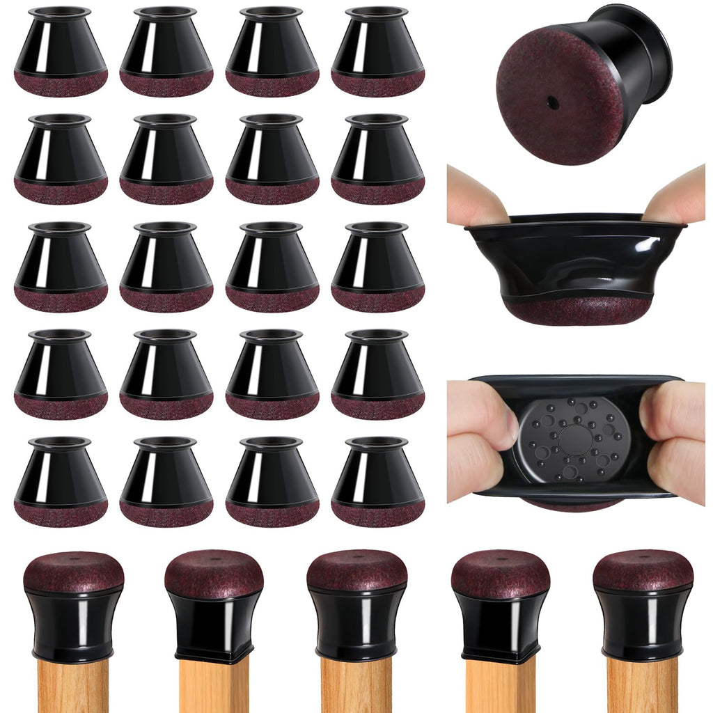 20 Pcs Chair Leg Floor Protectors for Hardwood Floors (20 Count)