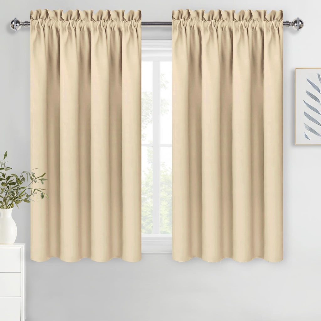 Beige Blackout Curtains for Bedroom