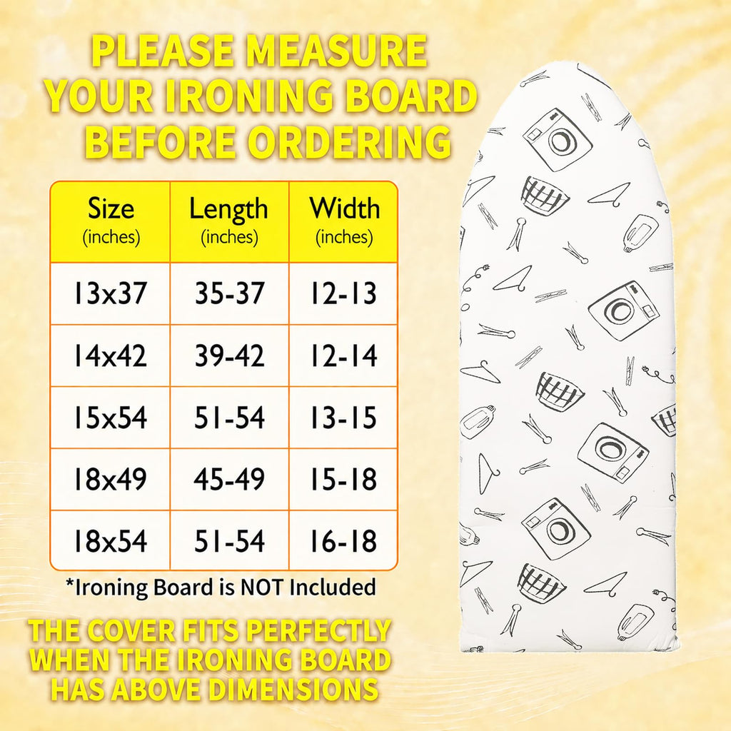 Over the Door Ironing Board Cover 13 x 37 inch