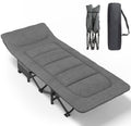 ATORPOK Folding Camping Cot for Adults with Cushion and Pillow