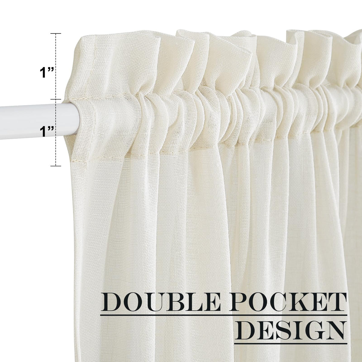 Front Door Curtain 72 inches Long for Kitchen Living Room