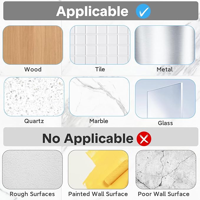8 Pack Shower Caddy Adhesive Replacement, Strong Adhesive Double Hooks for Shower Shelf, Waterproof Adhesive Hooks, No Drilling, for Bathroom Shelves, Kitchen Racks and Soap Holder