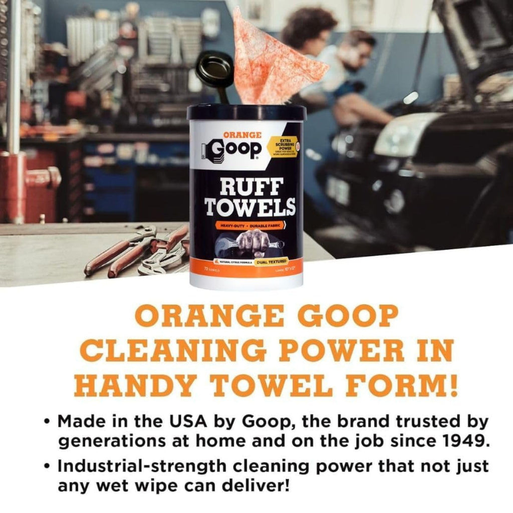 Orange Heavy Duty Ruff Towels with Scrubbing Power (72 Count)