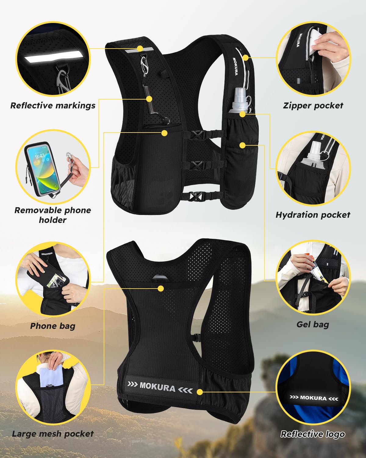 MOKURA Hydration Vest - 500ML