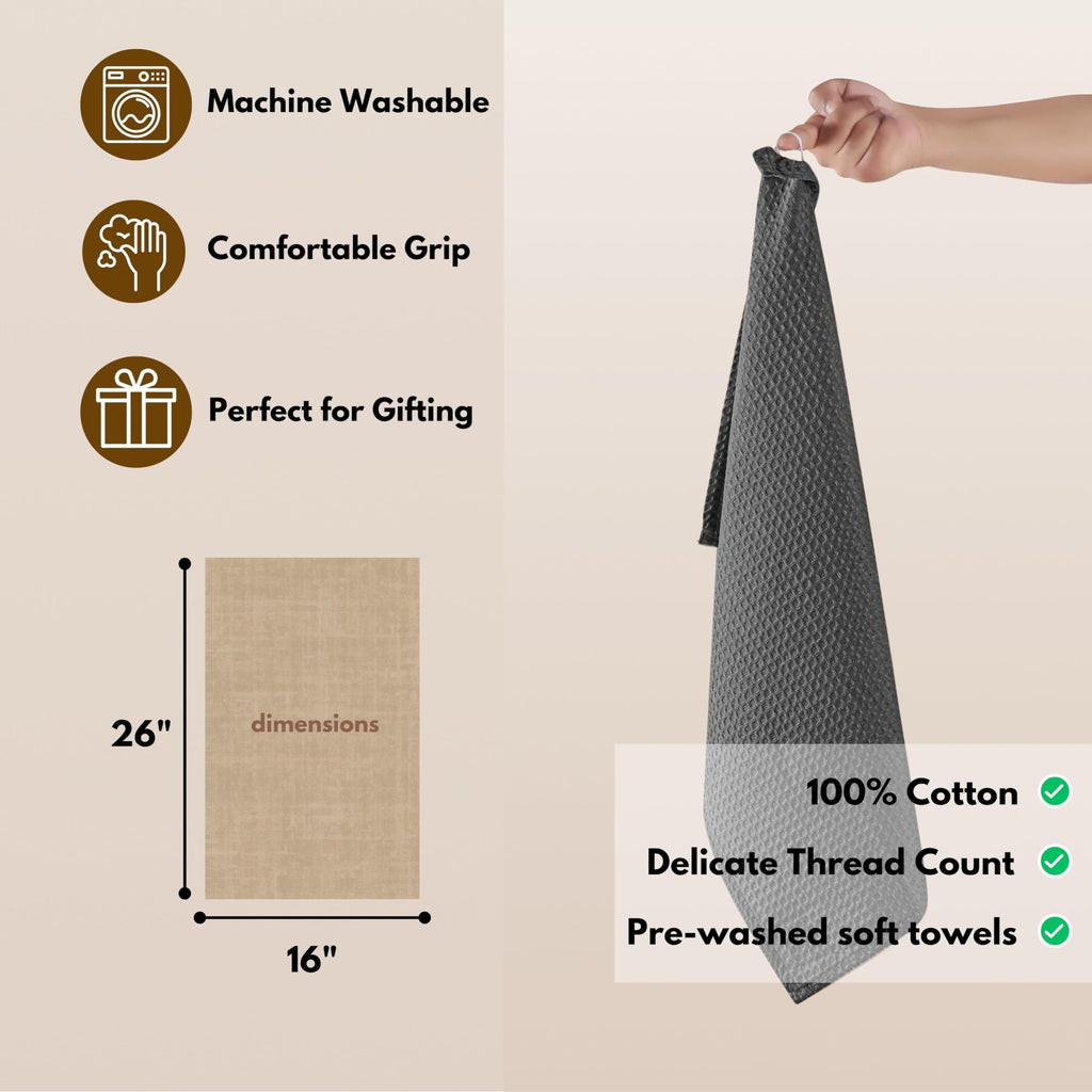 Cotton Kitchen Towel with Hanging Loop 16x26 inches (12 Count)