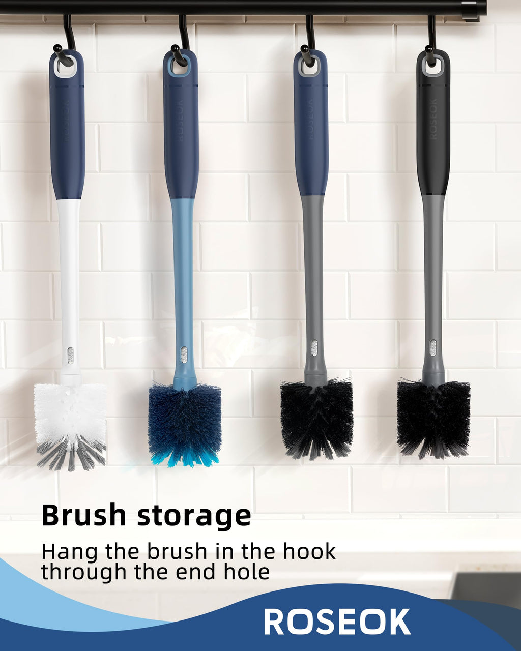 2 in 1 Bottle Brush with Straw Cleaner Brush (2 Count)