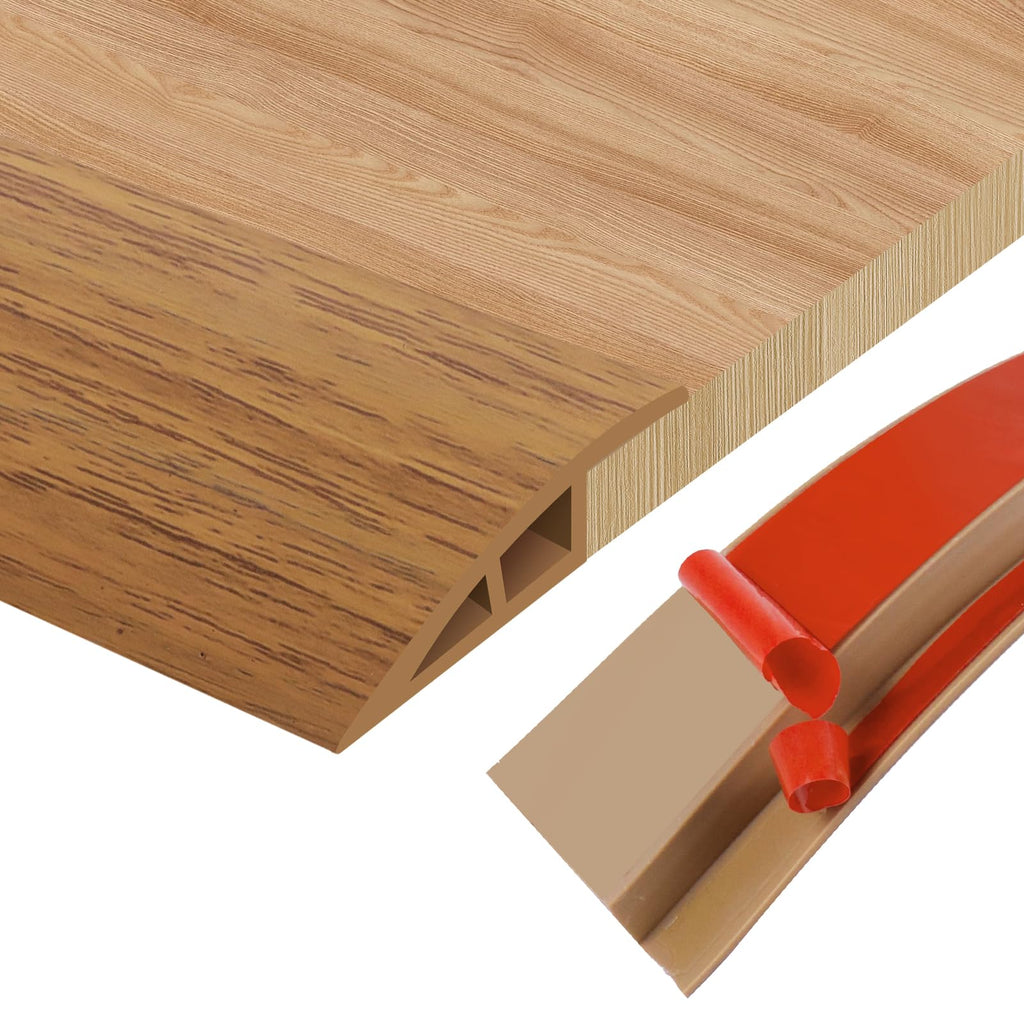 Floor Transition Strip Door Threshold 78" Floor Transition Reducer Trim on The Edges Threshold Strip Self Adhesive Suitable for Doorways