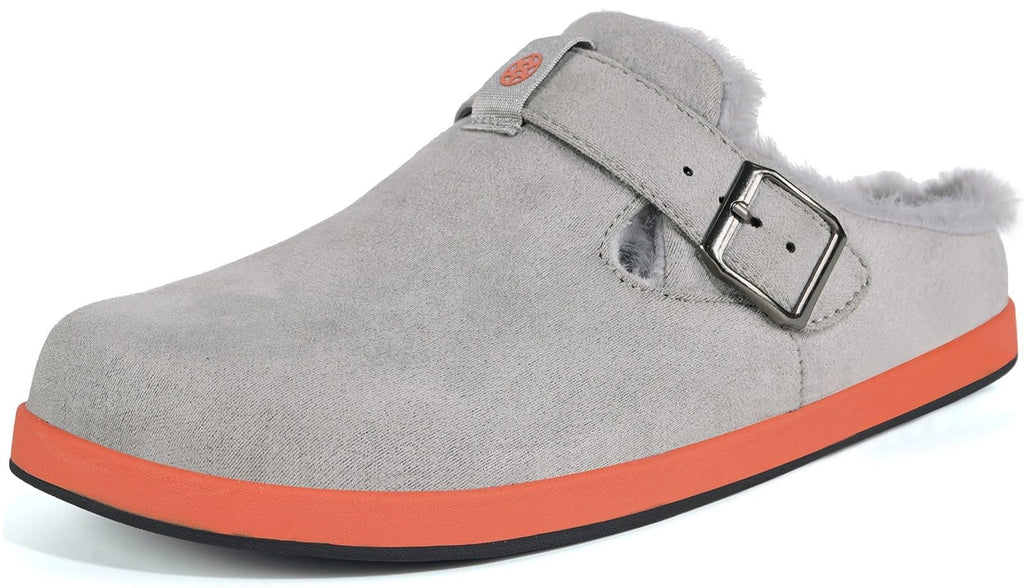 Fur Lined Clogs for Women Men Winter Slippers