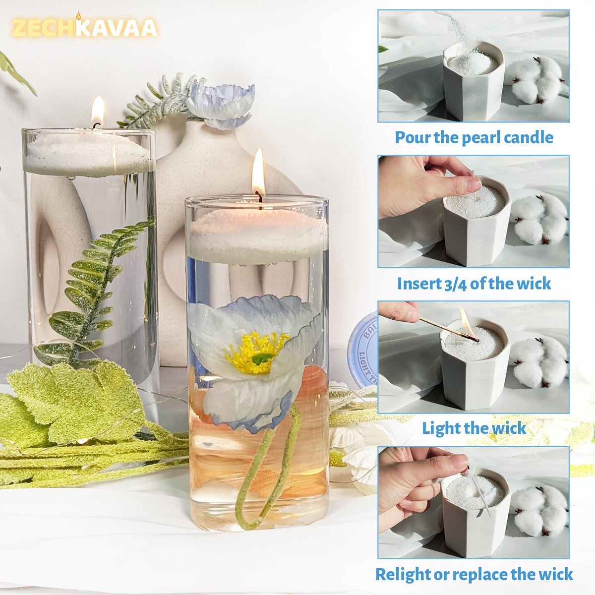 Rio de Janeiro Wine Scented White Pearled Candle 18oz Luxury Sand Candle Granulated Wax (18 Ounce)